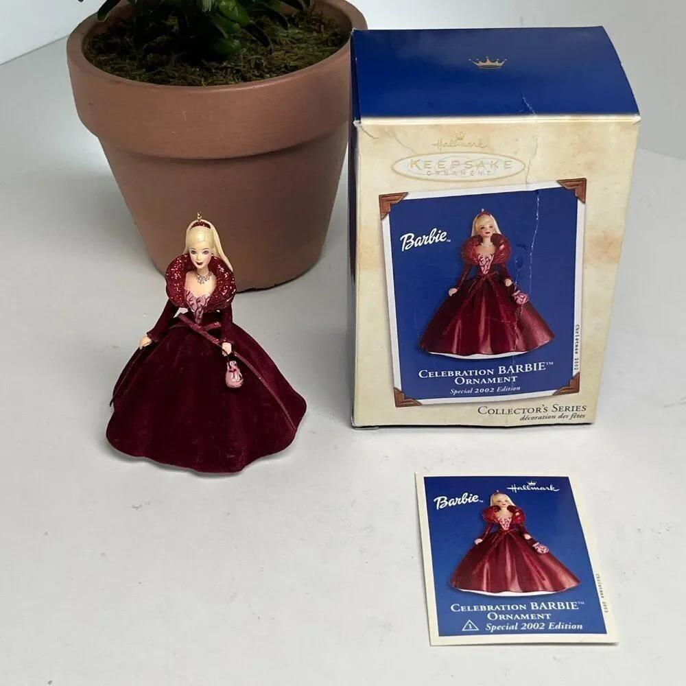 Christmas Ornament Hallmark Keepsake Barbie‎ Celebration Vintage Collector
